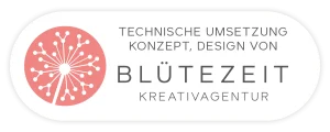 Technische Umsetzung und Design von Blütezeit Kreativagentur